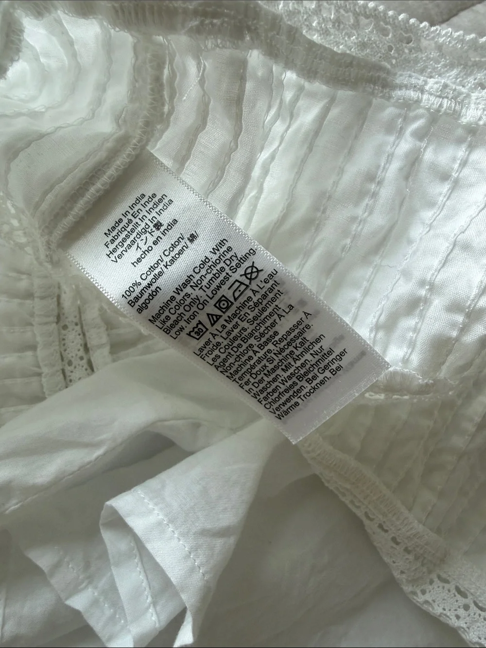J. Crew White Crochet-Striped Polo Dress